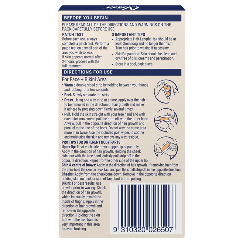 Nair Easiwax Mini Wax Strips 20 - Effortless Hair Removal-Auzzi Store