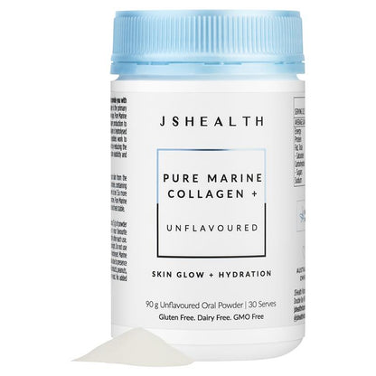 JSHEALTH Pure Marine Collagen Powder 90g - Hydrolysed, Unflavoured