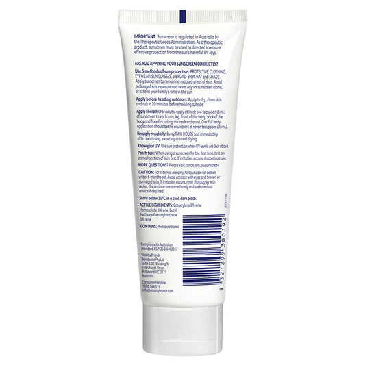 Cancer Council SPF 50+ Day Wear Face Matte Invisible 4hr Water Resistant 75ml Tube - Advanced Protection Against Aging - Auzzi Store