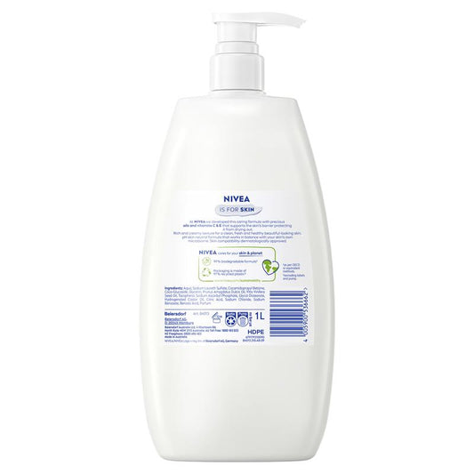 NIVEA Rich Moisture Body Wash with Almond Oil 1L, pH Balanced – view 2 - Auzzistore