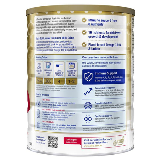 Alula Gold Stage 4 Junior Milk Drink 2 Years+ - 900g - Auzzi Store