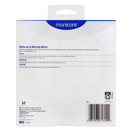 Manicare Make-Up & Shaving Mirror - Dual Magnification-Auzzi Store