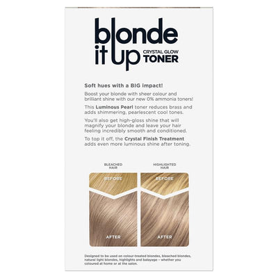 Clairol Blonde It Up Crystal Glow Semi Permanent Toner - Luminous Pearl 135g