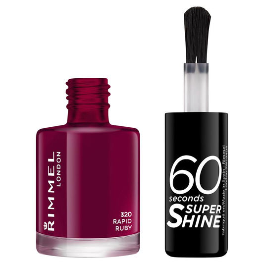 Rimmel 60 Seconds Nail Polish Rapid Ruby – view 2