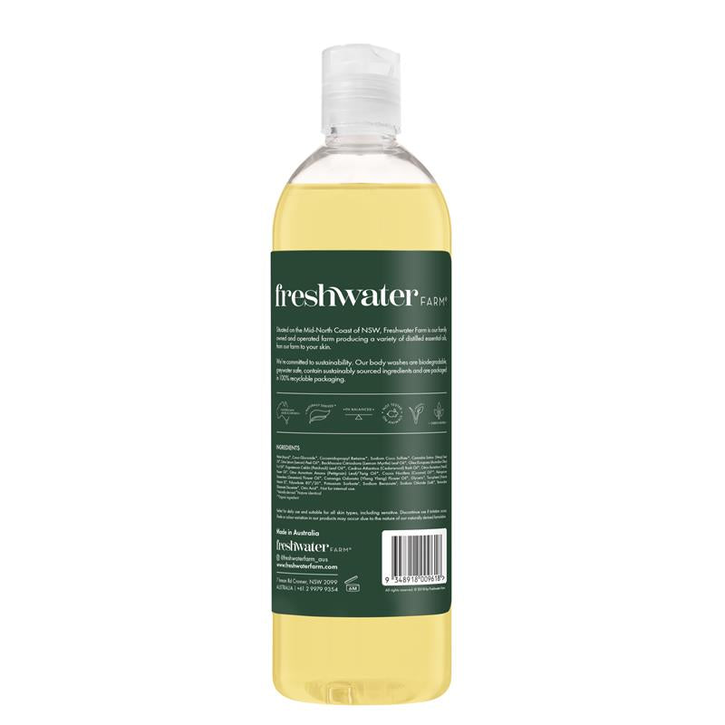 Freshwater Farm Hemp Seed Oil Body Wash 500ml – Natural, Hydrating, pH Balanced