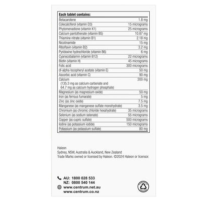 Centrum Advance Multivitamin, 100 Tablets - Supports Energy, Immunity, Skin & Muscle