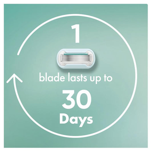 Gillette Venus Deluxe Smooth Sensitive 5-Blade Razor Refills - 4 Pack – view 2 - Auzzistore