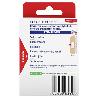 Elastoplast Flexible Fabric Strips - 20 Pack for Minor Wounds