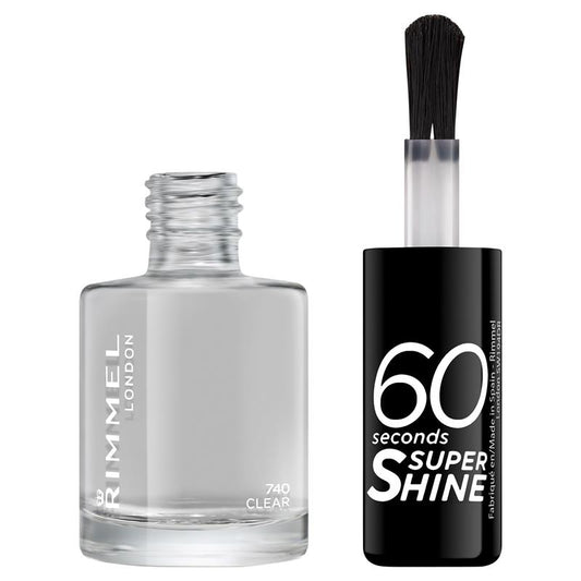 Rimmel 60 Seconds Nail Polish Clear – view 2