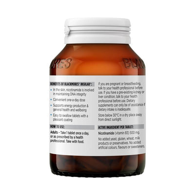 Blackmores Insolar High Dose Vitamin B3 (Nicotinamide) 120 Tablets for Skin Health