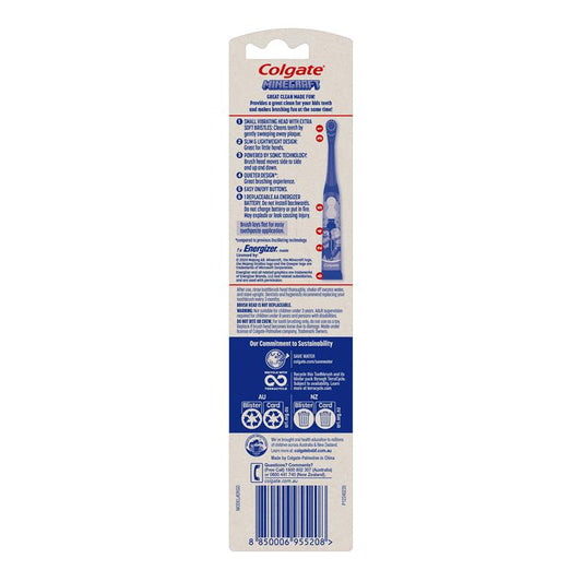 Colgate Kids Sonic Battery Toothbrush - Minecraft Edition-Auzzi Store