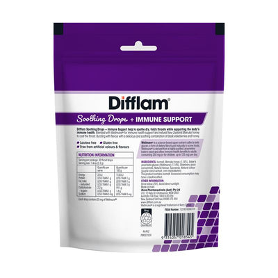Difflam Soothing Drops + Immune Support Black Elderberry - 42 Drops