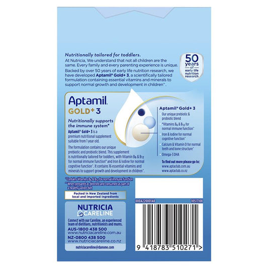 Aptamil Gold+ Stage 3 Sachets - 4 x 33.6g