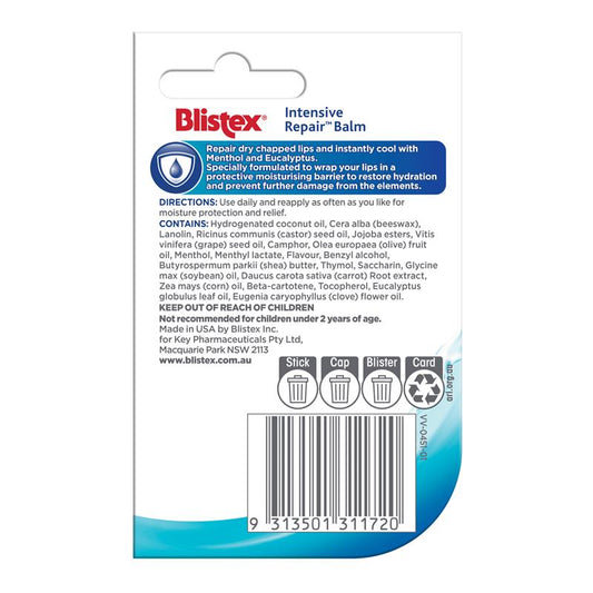 Blistex Intensive Repair Balm 4.25g Stick - Ultimate Lip Relief - Auzzi Store