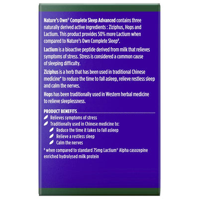 Nature's Own Complete Sleep Advanced 60 Tablets - Natural Sleep Aid