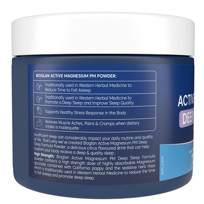 Bioglan Active Magnesium PM Deep Sleep Formula - 240g