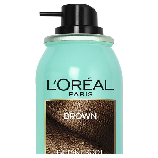 L'Oreal Paris Magic Retouch Temporary Root Concealer Spray - Brown (Instant Grey Hair Coverage)-Auzzi Store
