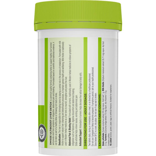 Swisse Ultiboost Liver Detox 200 Tablets - Natural Liver Support-Auzzi Store
