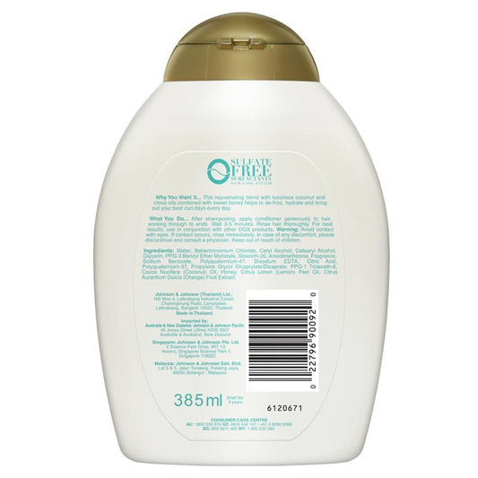 OGX Quenching + Coconut Curls Conditioner for Curly Hair - 385mL - Auzzi Store