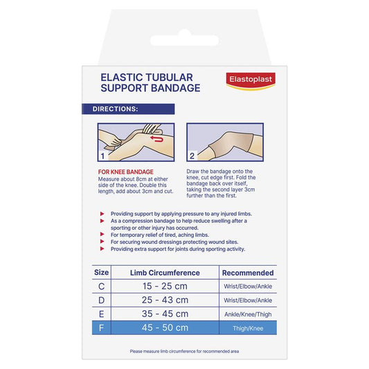 Elastoplast Elastic Tubular Support Bandage Size F (Large 45-50cm)-Auzzi Store