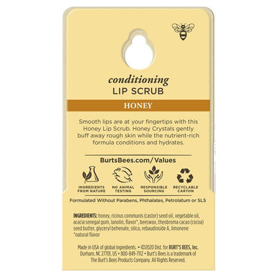 Burt's Bees Conditioning Lip Scrub Blister 7.08g - Exfoliate & Hydrate Your Lips