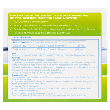 Movicol Lemon Lime Powder Sachets 13g - 8 Pack-Auzzi Store