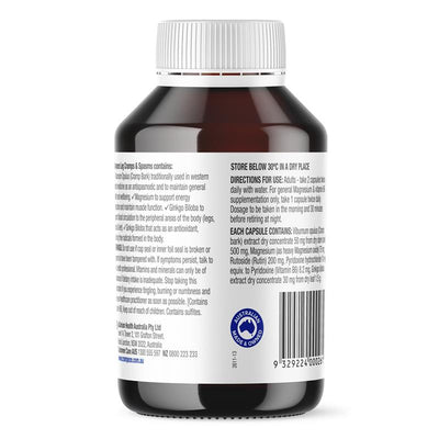 Crampeze Leg Cramp Relief Supplement - 120 Capsules with Magnesium & Ginkgo