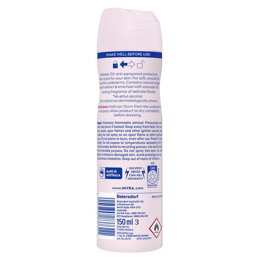NIVEA Pearl & Beauty Aerosol Deodorant - 72H Protection - 150ml-Auzzi Store