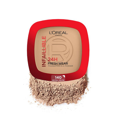 L'Oreal Paris Infallible 24 Hour Foundation in a Powder 140 Golden Beige