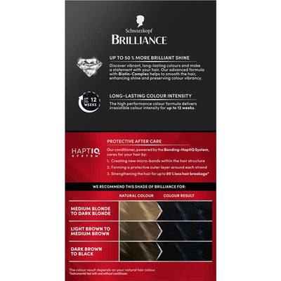 Schwarzkopf Brilliance 91 Blue Black - Permanent Hair Color 60ml