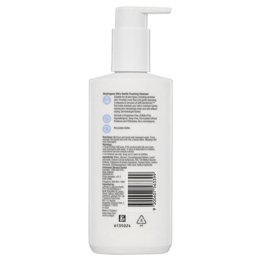 Neutrogena Ultra Gentle Foaming Cleanser 200ml - Refreshing Cleanser – view 2