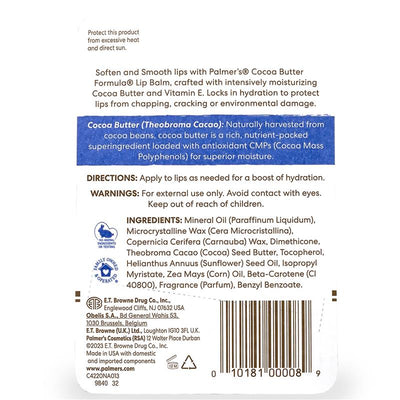 Palmer's Cocoa Butter Lip Balm 4g - Deeply Moisturizing Formula