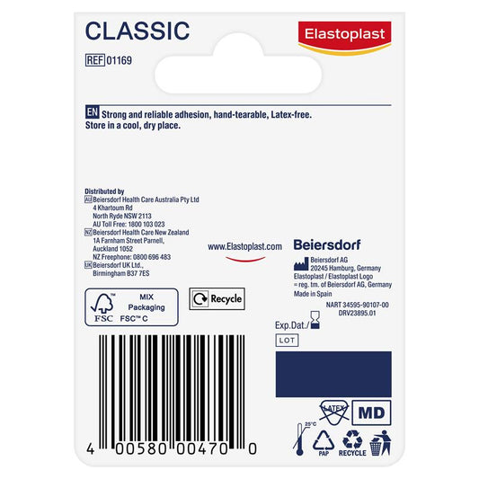 Elastoplast Classic Tape - 2.5cm x 5m – view 2 - Auzzistore