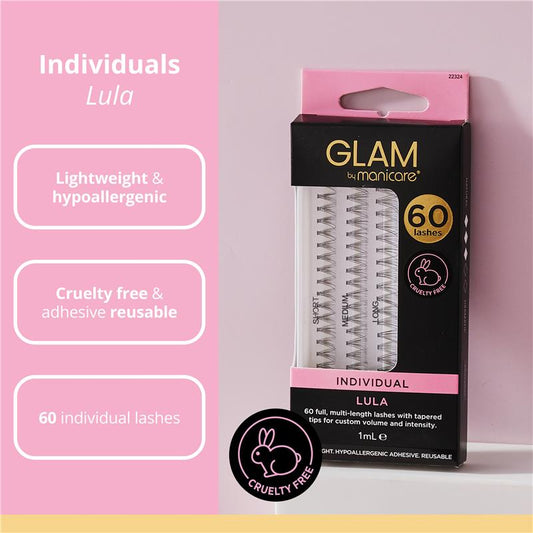Glam By Manicare Lula Individual Lashes - 60 Pack - Auzzi Store