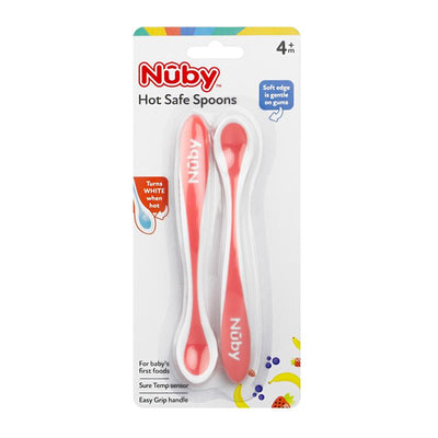 Nuby Hot Safe Spoons - 2 Pack for Safe Feeding