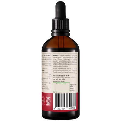 Wanderlust Barberry Herbal Extract 90ml – Digestion & Gallbladder Support