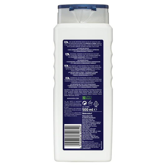 NIVEA MEN Sensitive 3-in-1 Shower Gel Body Wash 500ml Bamboo – view 2