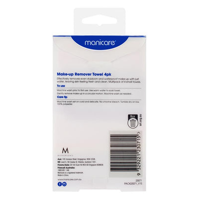 Manicare Reusable Make-Up Remover Towels 4 Pack