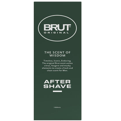 Brut Original Aftershave Lotion 100ml - Soothing Fresh Scent for Men