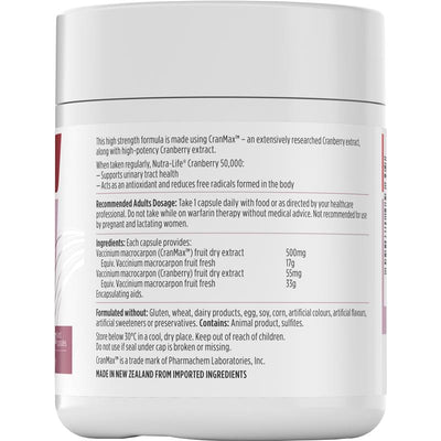 Nutra-Life High Strength CranMax™ Cranberry Extract 50,000 - 100 Capsules