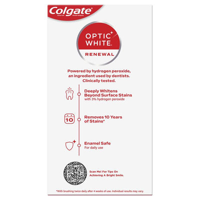 Colgate Optic White Renewal Teeth Whitening Toothpaste - Vibrant Clean 85g