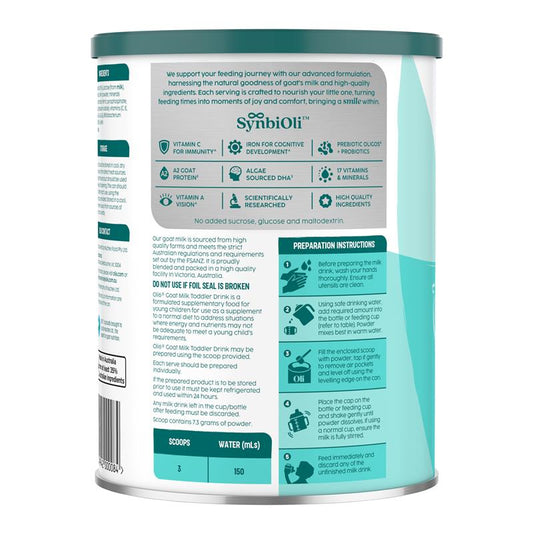 Oli6 Stage 3 Dairy Goat Milk Formula Toddler 800g - Essential Nutrients for Growing Toddlers-Auzzi Store