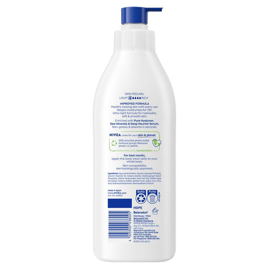 NIVEA Express Hydration Body Lotion Moisturiser 72H Hydration 400ml - Deep Moisturizing Formula-Auzzi Store