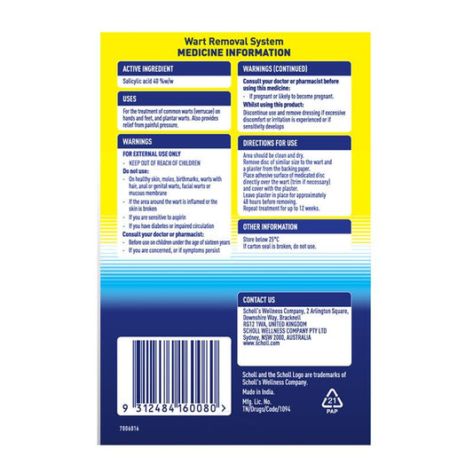 Scholl Wart Removal System - Washproof & Effective Wart Treatment-Auzzi Store