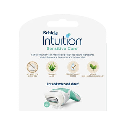 Schick Intuition Naturals Sensitive Cartridges with Organic Aloe - 3 Pack