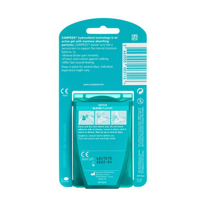 Compeed Medium Hydrocolloid Patches – 7-Day Adhesive for Large Feet