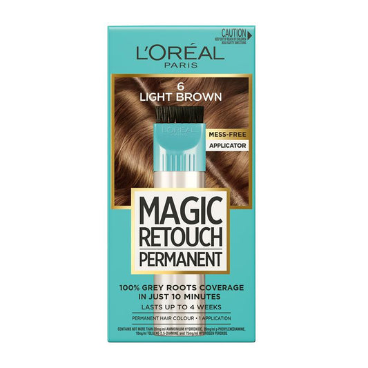 L'Oreal Paris Magic Retouch Permanent 6 Light Brown - 100% Grey Coverage in 10 Minutes – view 2