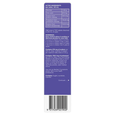Hydralyte Electrolyte Effervescent Tablets - Passionfruit Punch Flavor (20 Tablets)