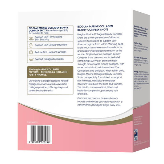 Bioglan Marine Collagen Beauty Shots 15x25ml with Zinc, Sugar Free – view 2