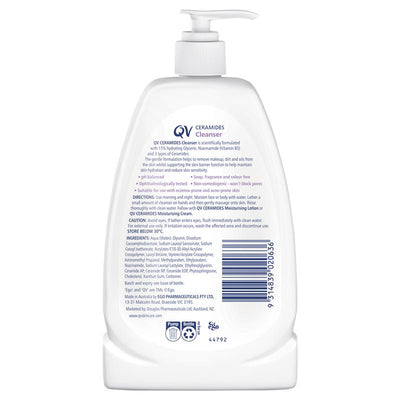 Ego QV Ceramides Cleanser 350g - Gentle Soap-Free Cleanser for Sensitive Skin